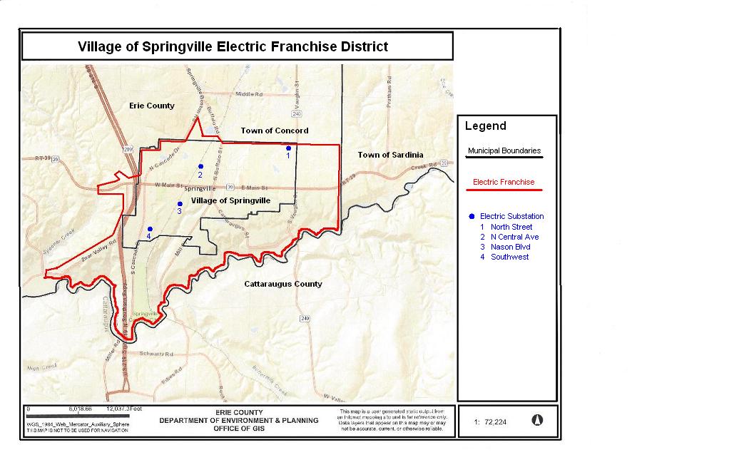 Maps Village of Springville